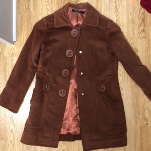 Marc Jacobs knee length coat in brown.  Never worn